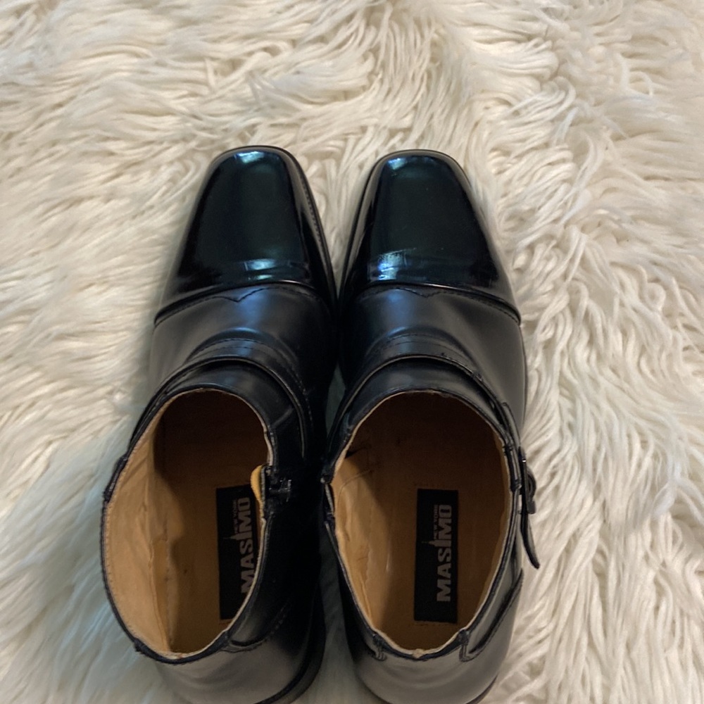 Masimo New York Man Shoes size 8.5 excellent condition color black - Picture 11 of 16